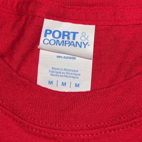 Trader Joe’s Crew Member Hibiscus Flower Short Sleeve Red T Shirt M Unisex - Picture 3 of 4